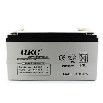 Гелевий побутовий акумулятор UKC на 150 Ah 12V GEL Battery UKC 150 Ah фото