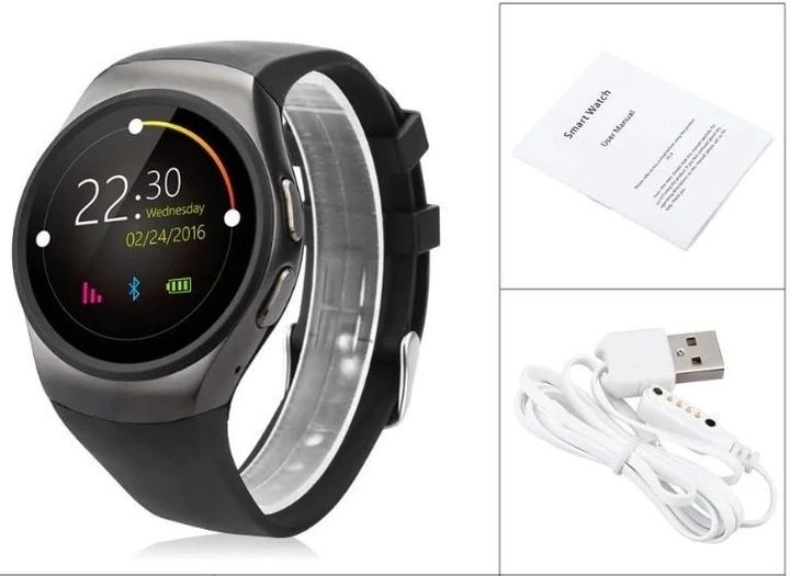 Розумний годинник Bluetooth з пиловологозахищеним корпусом Smart Watch Kingwear KW18 Годинник з крокоміром та пульсометром 13668/MX фото