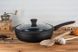Алюминиевая сковородка 28 см со стеклянной крышкой и алмазным антипригарным покрытием Edenberg EB-3493 Черный НФ-00009050/MX фото 2