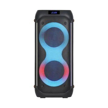 Портативна акустична система з пультом та мікрофоном NDR-610 Bluetooth колонка з підсвічуванням 8892/SP фото