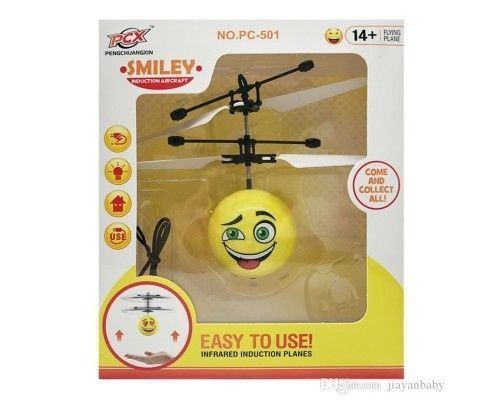 Летающий шар-смайлик Flying Spinner со световыми эффектами TOY5858/DT фото