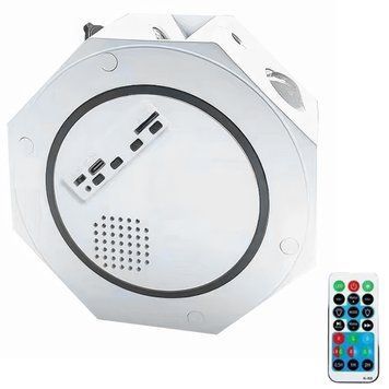 Музичний нічник-проектор зоряного неба з пультом керування Octagon Projector Light XL-818 9130/GR фото