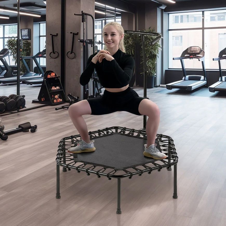 Спортивний батут діаметром 125 см на ніжках з навантаженням до 120 кг. Profi MS 3256 Чорний MS 3256 фото
