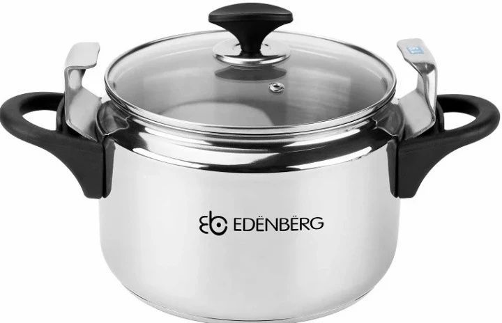 Скороварка-пароварка із нержавіючої сталі EDENBERG EB-3770 Скороварка для кухні на 9 л 717/MX фото