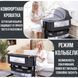 Дитяче складане ліжечко з функцією гойдання й москітною сіткою Dark Grey 0220/МК фото 6