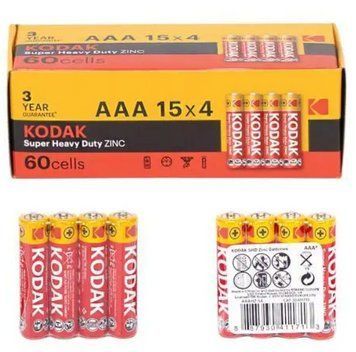 Мини пальчиковые Батарейки KODAK R6/AAA 60 шт уп. KODAK R6/AAA фото