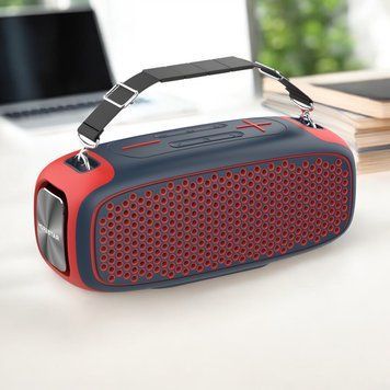 Портативна Bluetooth колонка з підтримкою TWS та 3 динаміками Hopestar A30 Червона 00837-2-Кра/MB фото