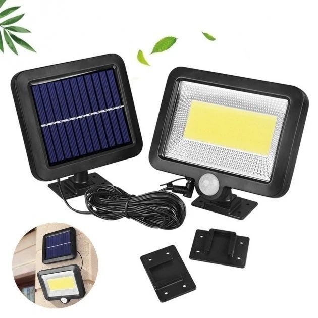 Вуличний світильник на сонячній батареї з датчиком руху Solar Street Light SL-F1 Автономний вуличний ліхтар 9091/GR фото