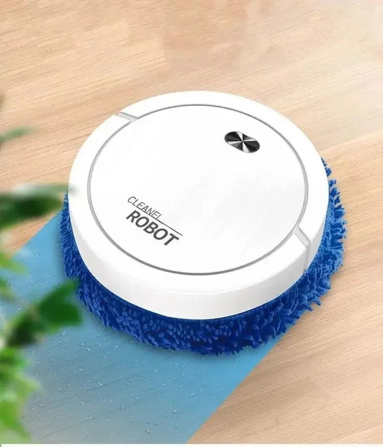 Пылесос-робот круглый аккумуляторный Vacuum cleaner LY-540 Робот-пылесос для влажной и сухой уборкой Белый 3131/AND фото