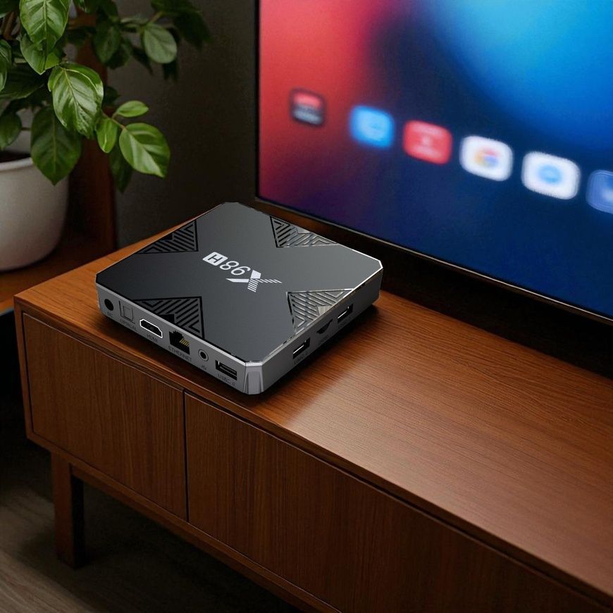 Приставка TV-BOX X98H 4/32 ГБ на Android 12 с пультом и поддержкой 4K 17275/MG фото