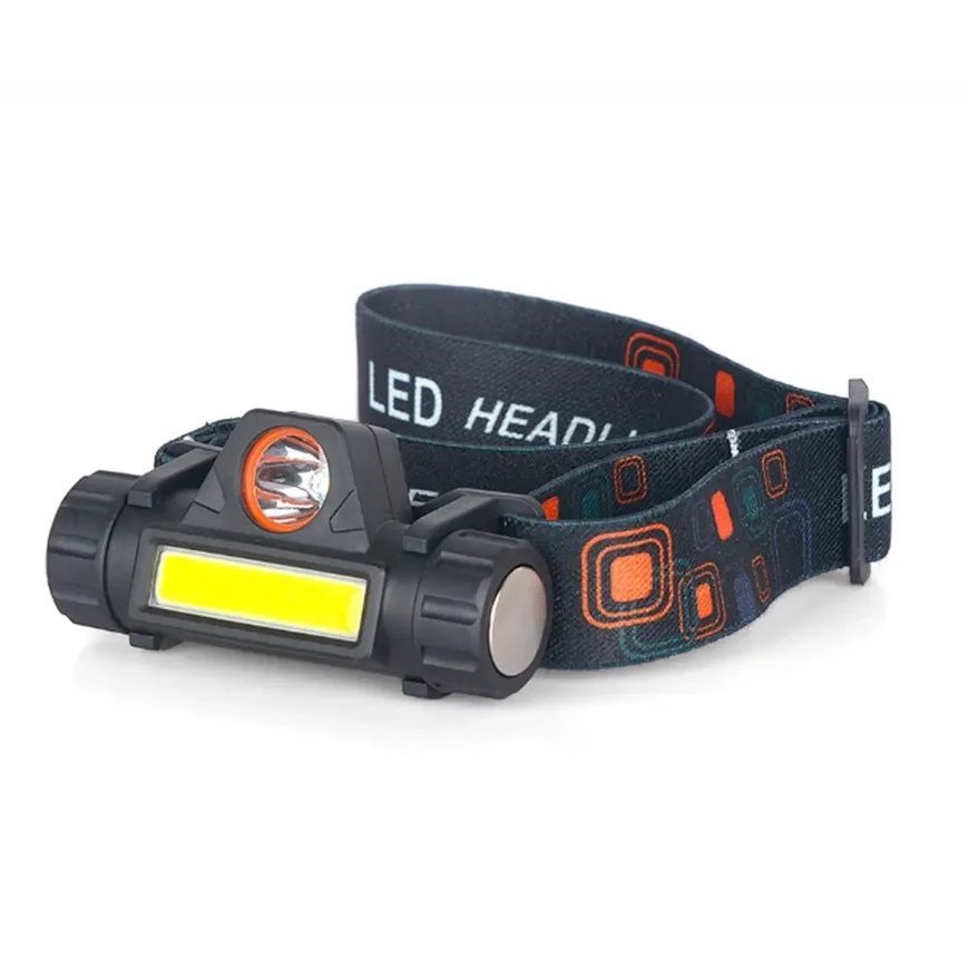 Мощный налобный фонарь аккумуляторный USB Bailong RJ-8101 XPE с магнитом RJ-8101КК фото