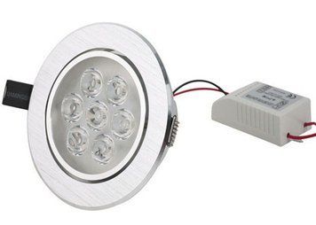 Врізна кругла точкова лампочка LED LAMP 7W 2861/SP фото