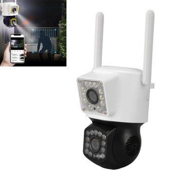 Уличная Wi-Fi камера видеонаблюдения Yoosee с двумя камерами 4,0 МП и вращение на 360 градусов VN360/VEN фото