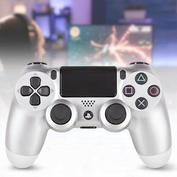 Беспроводной джойстик&nbsp;DualShock 4 PS Wireless Controller Lux Серебристый 9078/DM фото