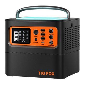 Портативна зарядна станція на 500 Вт Tig Fox T500 Багатофункціональна станція 540 W з літій-іонною батареєю Tig Fox T500 фото
