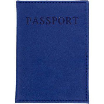 Обложка для паспорта с выбитой надписью Passport из коже заменителя&nbsp;4-46 Обложка для документов 82295/KL фото