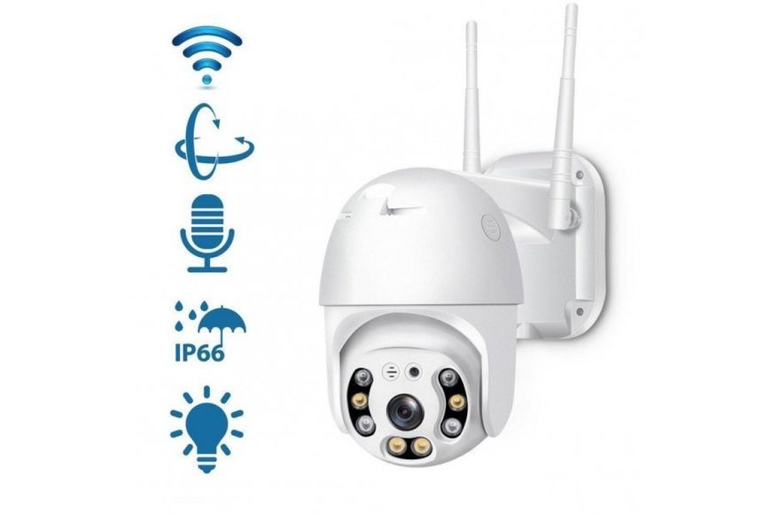 Камера Видеонаблюдения Ptz IP 1080P HD 2.0MP Wifi Миниатюрная уличная поворотная 14069/MG фото