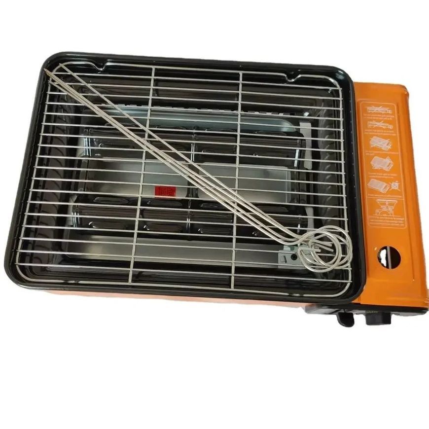 Настольная газовая гриль плита 2.2 кВт 2200 Вт BDZ-290A Оранжевая Портативная газовая плитка-барбекю 15404/MG фото