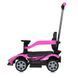 Каталка-толокар 3 в 1 Lamborghini с родительской ручкой и мотором на 18W Bambi M 5781EBLR-8 Розовый M 5781EBLR-8 фото 3