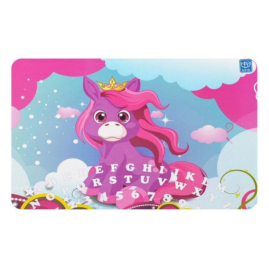 Детский складной столик со стульчиком и столешницей Единорожек Bambi A19-new UNI Розовый A19-new UNI фото