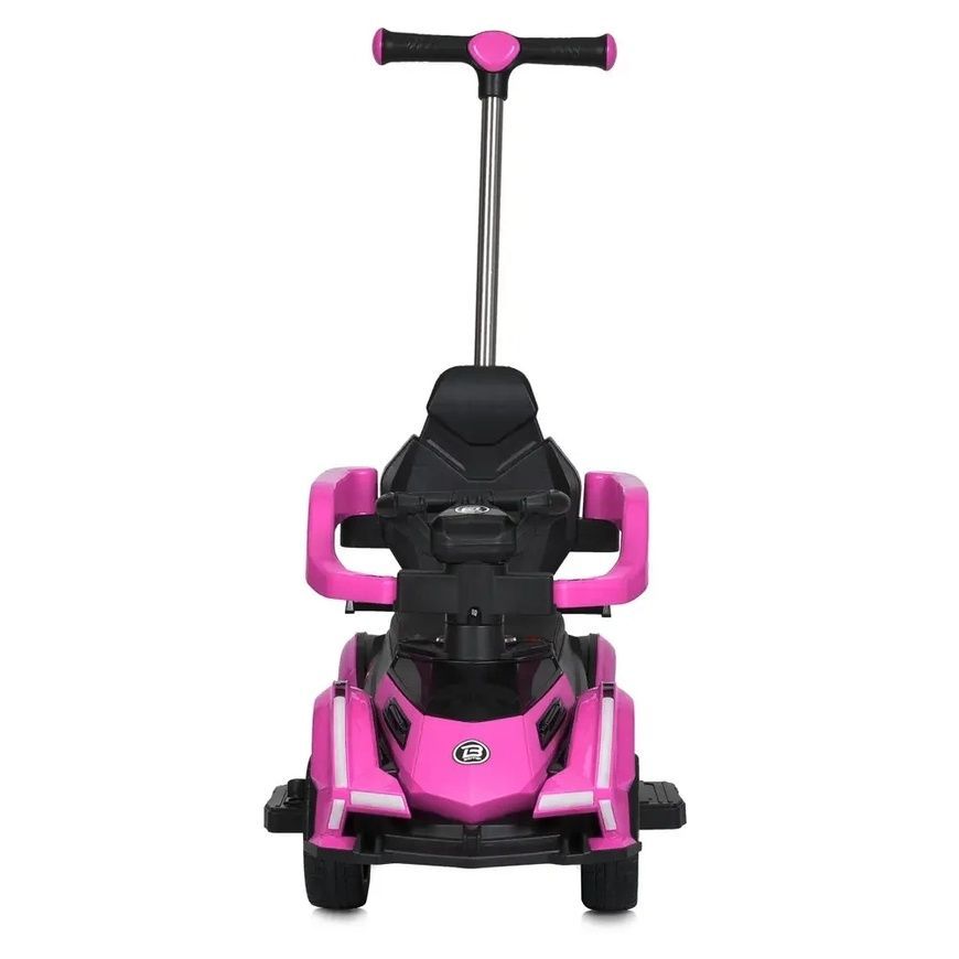 Каталка-толокар 3 в 1 Lamborghini с родительской ручкой и мотором на 18W Bambi M 5781EBLR-8 Розовый M 5781EBLR-8 фото