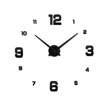 Бескаркасные&nbsp;стильные&nbsp;настенные 3D часы DIY Clock TV One MDZ-006 конструктор НФ-00006670/MX фото