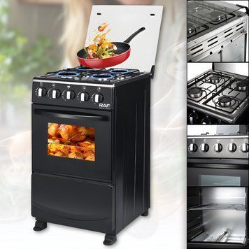 Газовая плита&nbsp;с четырьмя конфорками, духовкой и&nbsp;нержавеющей поверхностью&nbsp;RAF R.8514 5274/AND фото