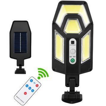 Уличный светильник на солнечной батарее с датчиком движения Street Light HS-801 Автономный уличный фонарь 9108/GR фото
