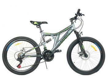 Гірський велосипед 26 дюймів розмір рами 18" Azimut Blackmount GFRD Сіро-зелений Blackmount 26" 18 С.З фото