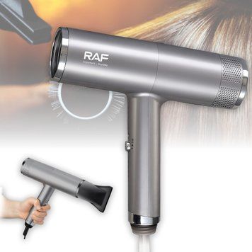 Фен для волос с ионизацией на 2 скорости и 3 температурных режима RAF R.474 1600Вт 01768/D фото