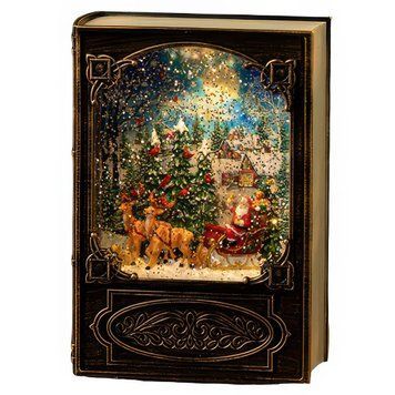 Новорічний музичний нічник-світильник XMAS WDL 24023B Музична новорічна книжка 3579/SP фото