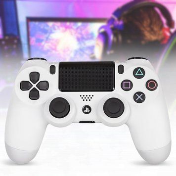 Беспроводной джойстик&nbsp;DualShock 4 PS Wireless Controller Lux Белый 9084/DM фото