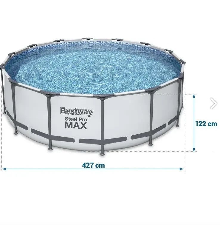 Каркасний басейн 427x122см на 15232л  Bestway 5612X з фільтр-насосом та сходами  5612X фото