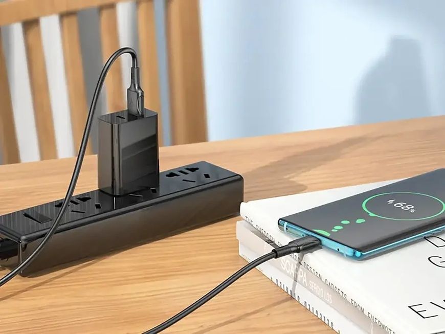 Кабель USB -Type-C Borofone BX80 Succeed 7319/EW фото