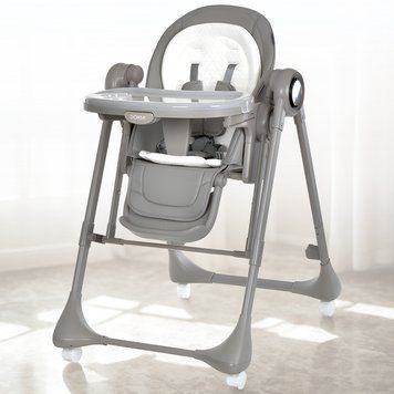 Стульчик для кормления 2в1 с электрокачелями и таймером Bambi Dormi M 6318 Greige M 6318 Greige фото
