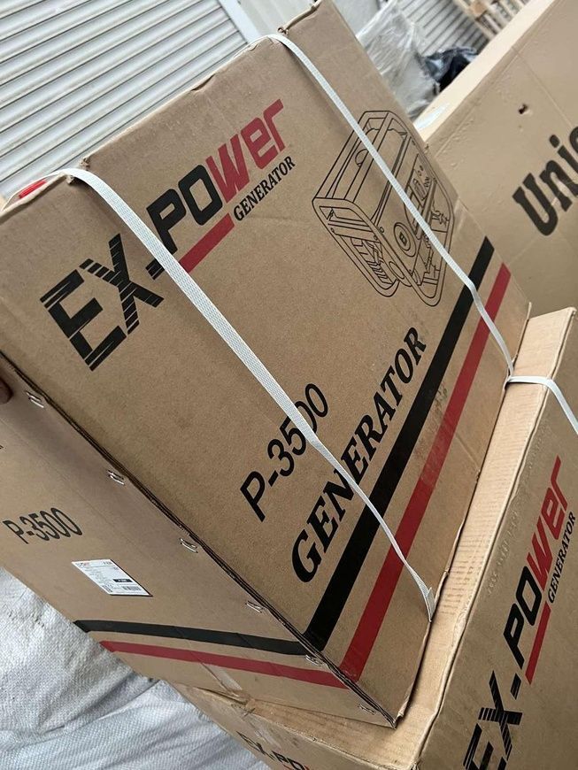 Бензиновий генератор EX-POWER P-3500, однофазний 220 V, 50 Hz, 3.5KVA(2500W) EX-POWER P-3500 фото