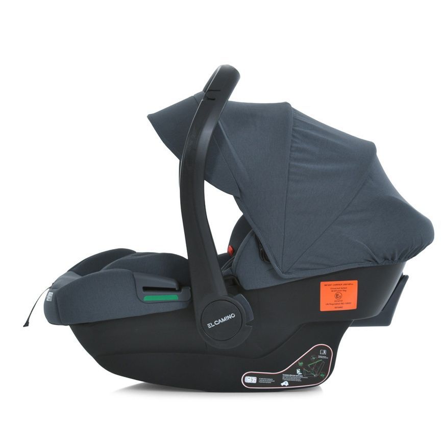 Детское автокресло с козырьком и 4 регулировки подголовника El Camino i-KEEP ME 1186 Melange Rock Gray ME 1186 Melange Rock Gray фото