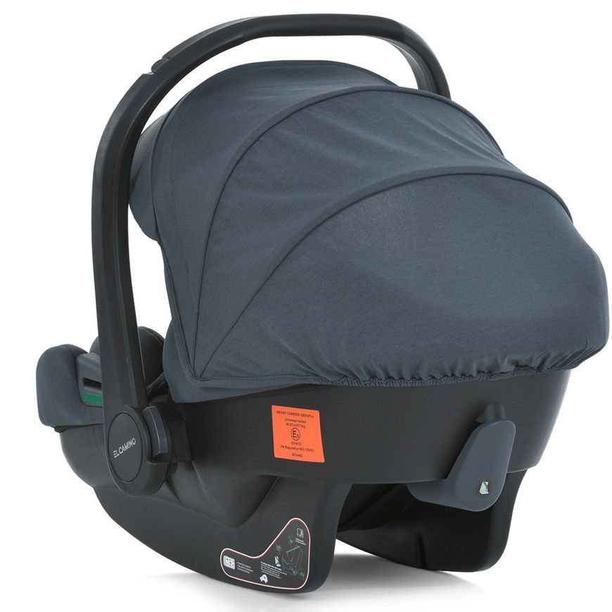 Детское автокресло с козырьком и 4 регулировки подголовника El Camino i-KEEP ME 1186 Melange Rock Gray ME 1186 Melange Rock Gray фото