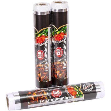 Пищевая алюминиевая фольга 29/150% толщина 35 микрон quality ХХХ 1 шт 83090/KL фото