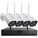 Система видеонаблюдения на 4 камеры UKC 8004-6673 WiFi 5G 1080p Комплект камер внешнего видеонаблюдения 8CHWIFI6/VEN фото 1