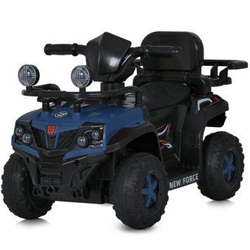 Дитяча каталка-толокар 3 в 1 з акумулятором та MP3 музикою Bambi M 5901EBLR-4 Синій M 5901EBLR-4 фото