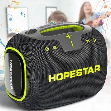 Портативна Bluetooth-колонка з&nbsp;функцією TWS і RGB-підсвіткою Hopestar Party Box 140 Сірий 02682-1-Сер/MB фото