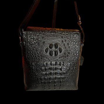 Стильная мужская кожаная сумка через плечо Backpack AND 86001-B Качественная мужская сумка 3136/AND фото