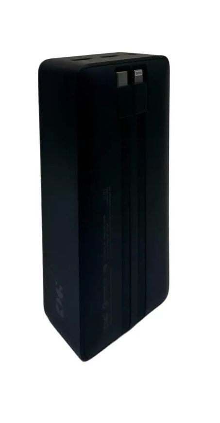 Портативное зарядное устройство Power Bank с дисплеем и быстрой зарядкой KP KPG-307 30000 mAh Серый 6573/EW фото