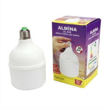 Аварійна акумуляторна лампочка Almina DL-030 LED 30 Вт DL-030 фото