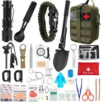 Набір для виживання 60 в 1 з базовою аптечкою Survival KIT Набір на всі випадки життя VEN0789/VEN фото