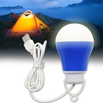 Подвесная светодиодная лампочка 5W с питанием от USB и кабелем 0,9м 0004/MK фото