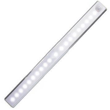 Аккумуляторная светодиодная LED лампа с датчиком движения 50 см Cabinet light Портативная USB лампа 3491/AND фото
