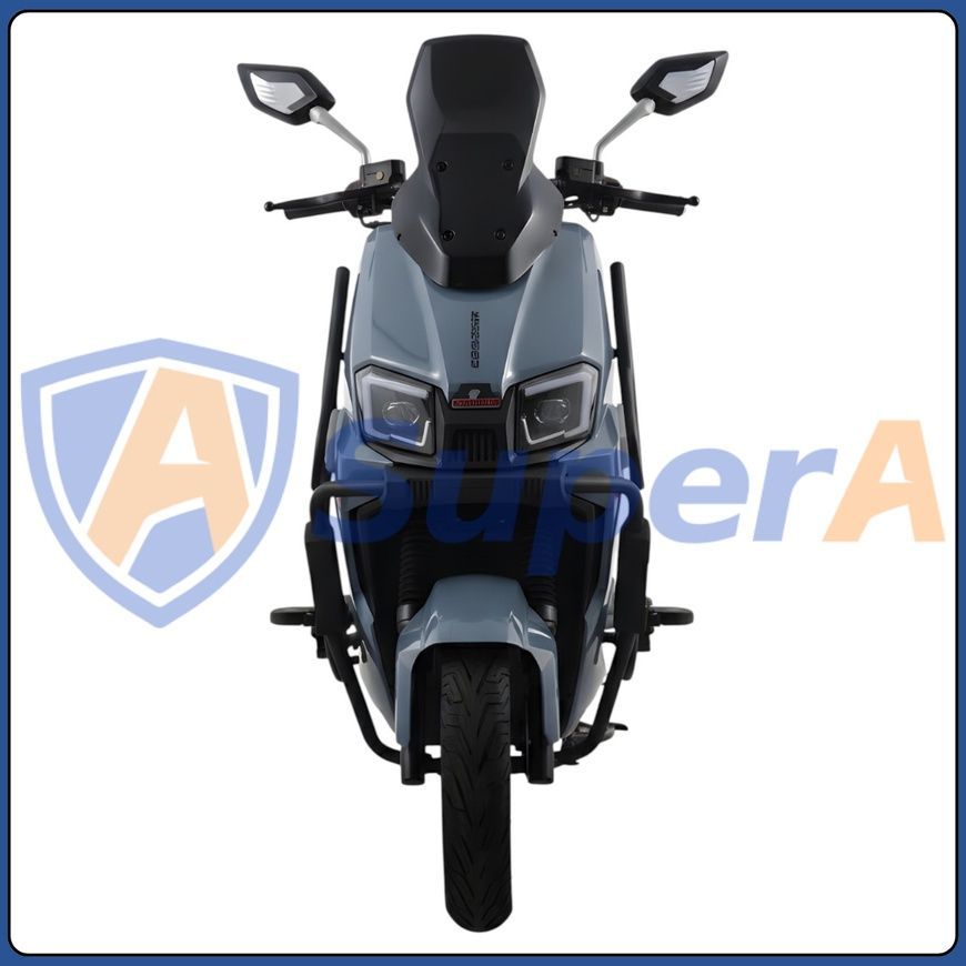 Электроскутер 2000W с кофром и сигнализацией Crosser V-1 PRO 76.8V | 30Ah Синий V-1 PRO 2000W Син фото