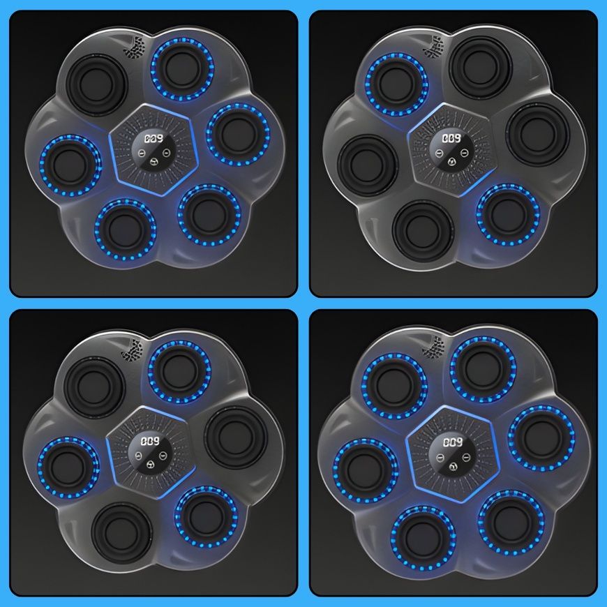 Настенный боксерский тренажер&nbsp;с LED-подсветкой, Bluetooth-колонкой и режимами тренировки 4669/AND фото